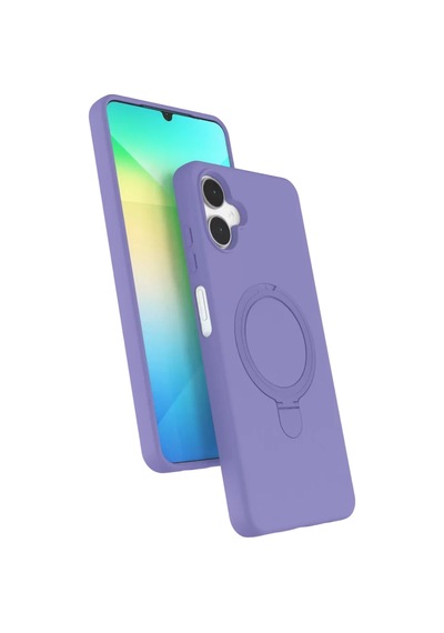 Newface Samsung Galaxy A06 Regal Magsafe Standlı Kapak - Lila