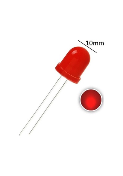 10Mm Kırmızı Led - 10 Adet
