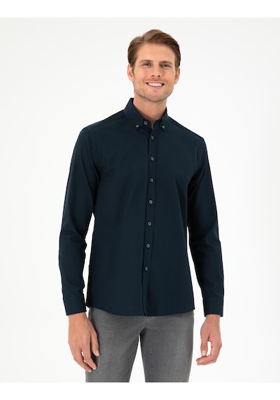 Pierre Cardin Erkek Lacivert Gömlek Desenli 50292553-vr033 Lacivert