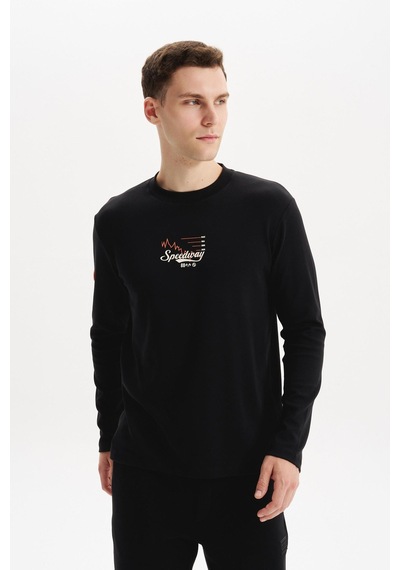 AR-MA Arma Erkek Slim Fit Çift Taraflı İnce İnterlok Pamuk Modal Elastan Karışımlı Bisiklet Yaka Sweatshirt K30124989502 Siyah AR-MA Arma Erkek Slim Fit Çift Taraflı İnce İnterlok Pamuk Modal Elastan Karışımlı Bisiklet Yaka Sweatshirt K30124989502 Siyah