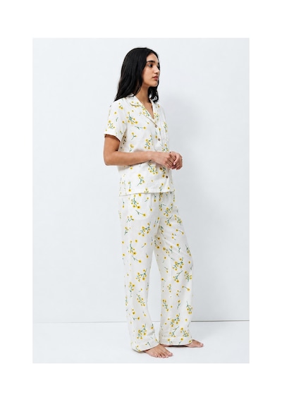 Fit Women Standart Boy Elastanlı Çok Renkli Pijama Takımı