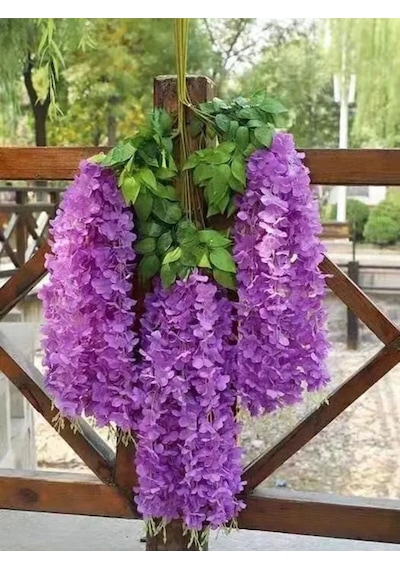 Rüzgar Yapay Çiçekçilik Mor Akasya Demeti Mor
