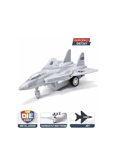 4 Parça Çek Bırak Mekanizmalı 3d 1:180 Ölçekli 9cm Detaylı Tasarımlı Oyuncak Savaş Uçağı Seti