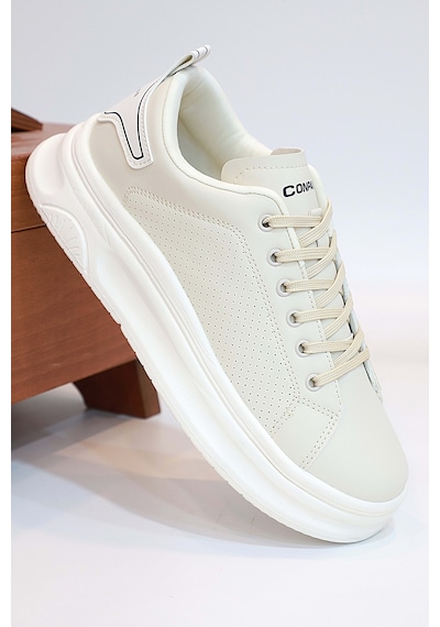 2230-conpax Mcqueen Modeli Anatomik Tabanlı Üst Kalite Unisex Sneakers Ayakkabı Bej