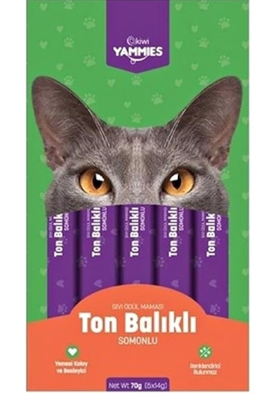 Kiwi Yammies Karışık Sıvı Kedi Ödül Maması 10 Paket