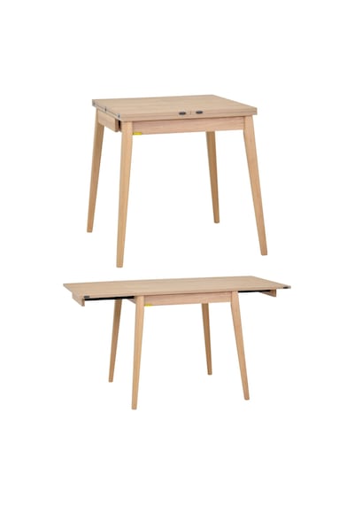 Vilinze Eames Sandalye Avanos Kanatlu Ahşap Mutfak Masası Takımı - 70x70+70 Cm Natürel Vilinze Eames Sandalye Avanos Kanatlu Ahşap Mutfak Masası Takımı - 70x70+70 Cm Natürel