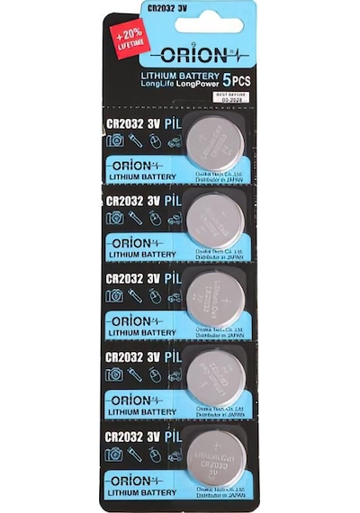 Orion CR2032 3V Lityum Pil 5'li