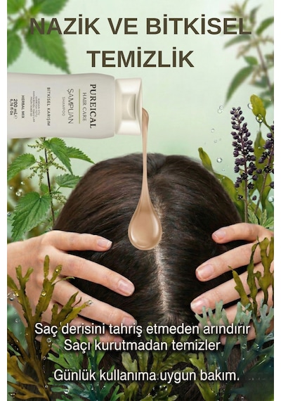 Pureical Bitkisel Şampuan 200 ML