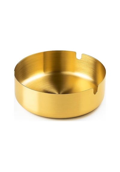 Busstier Gold Metal Küllük, Modern Silindir Tasarım Kül Tablası, Portatif Araç Küllüğü, Ev Ve Ofis İçin Şı Genel
