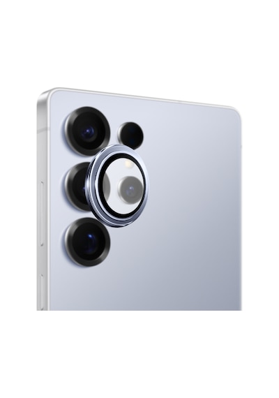 Safeus Safir Temperli Kamera Lens Koruyucu, Samsung Galaxy S25 Ultra İle Uyumlu Mavi