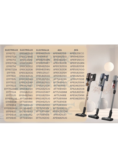 Electrolux Ep71ub14db, Ep71ab14ug İle Uyumlu Filtre Seti
