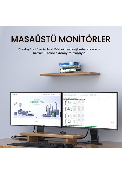 Veggieg 4k 30hz Displayport To Hdmı Dönüştürücü Kablo 5 Metre