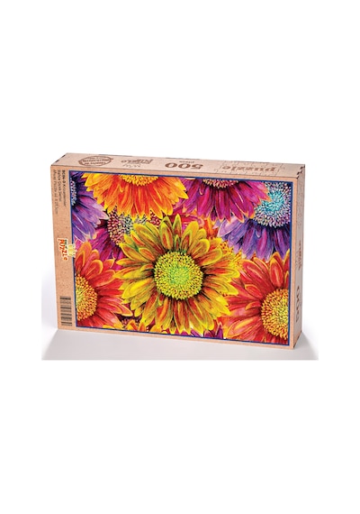 King Of Puzzle Krizantemler Ahşap Puzzle 500 Parça