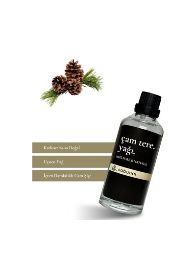 Sabunal Çam Terebentin Yağı 100 ML - Saç ve Cilt Bakımı - Aromaterapi Uçucu Yağ