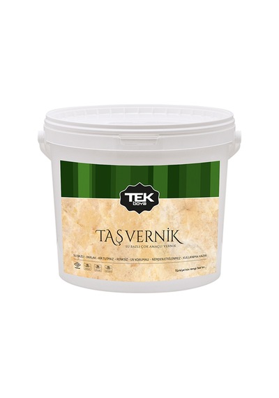 Tek Boya Su Bazlı Taş Vernik 0,75l Şeffaf Renk 0,75 L