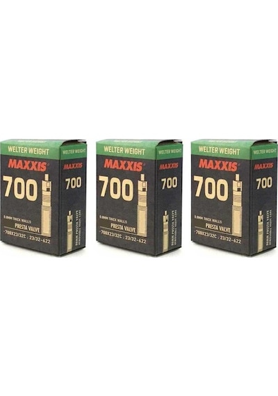 Maxxis 700x23-32 Presta Sibop 48mm 3lü Bisiklet İç Lastik Seti