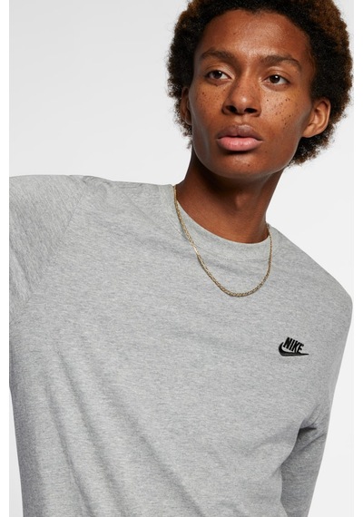 Nike Nsw Club Tee Erkek Uzun Kollu Spor Tişört Gri
