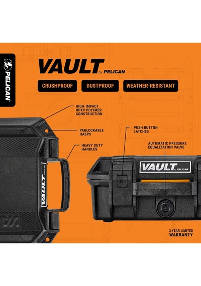 Vault By Pelican - V525 Kamera İçin Köpüklü Kılıf