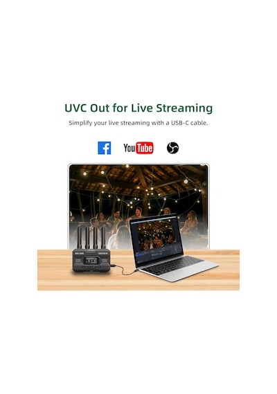 Accsoon Cineview He Kablosuz Video Ve Görüntü Aktarım Sistemi, Giriş Ve Hdmı/uvc Çıkışı, Çift Transfer 2, 4 G