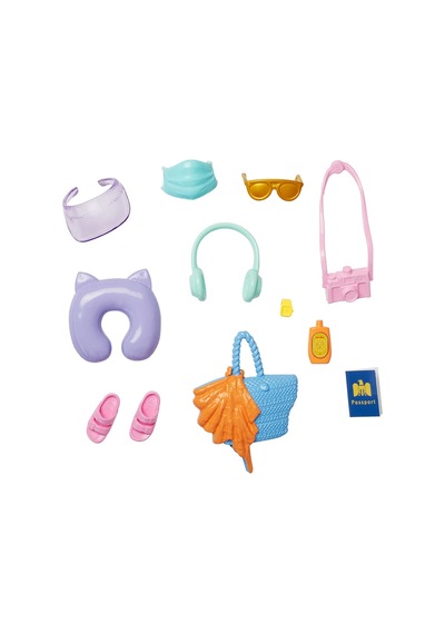 Barbie'Nin Moda Aksesuarları Paketleri Gezi Aksesuarları