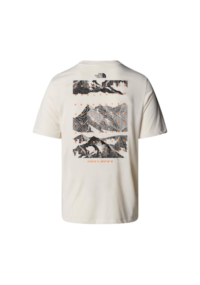 The North Face Erkek Foundatıon Mountaıns Faces Tişört Nf0a8bqwqlı1 Beyaz