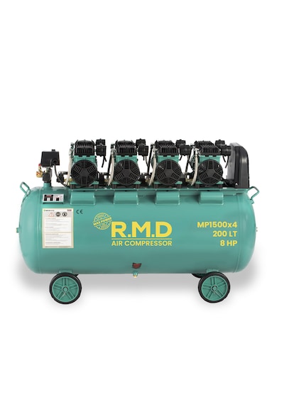 200 Lt 8 Hp 8 Bar Yüksek Emişli Yağsız Teknoloji Hava Kompresörü