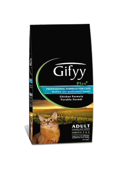 Gifyy Plus Tavuklu Yetişkin Kedi Maması 15 KG