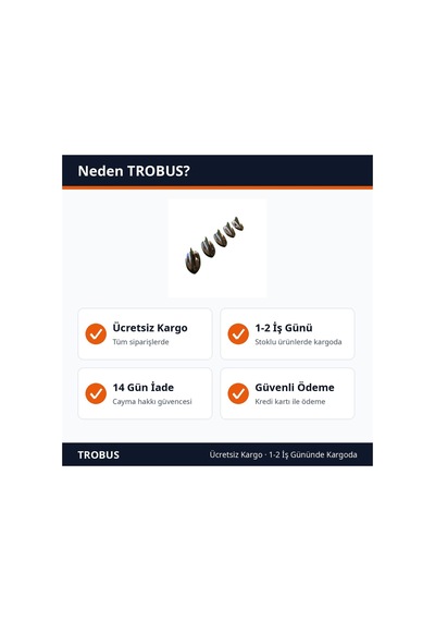 Trobus Süs Anten Mini Köpek Balığı Sırtı Model 5'li Set Siyah Krom
