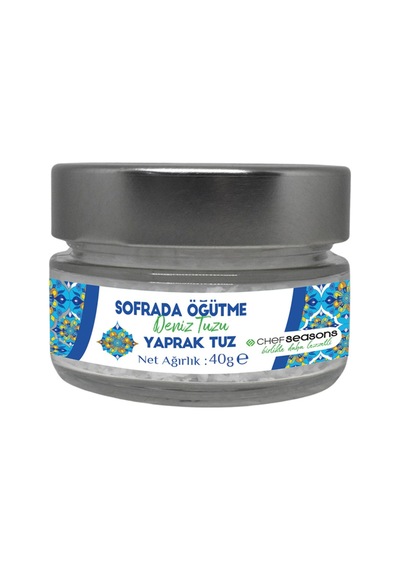 Chef Seasons Sofrada Öğütülmüş Deniz Tuzu Yaprak Tuz 40 G - 7 Adet Tarı