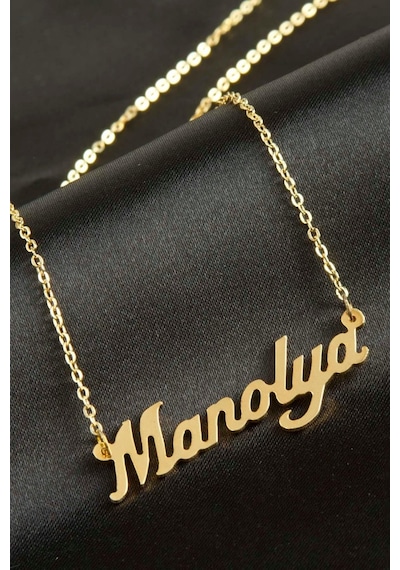 Manolya - 167 - İsimli - Glblseme - Kolye -sarı altın