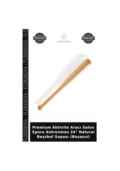 Premium Aktivite Aracı Salon Sporu Antrenman 24" Natural Beyzbol Sopası Boyasız