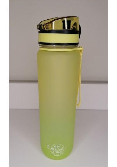 Shop-Set 1000 ML Tritan Motivasyonlu Su Matarası Neon Sarı