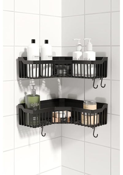 Ata Home Banyor Yapışkanlı Banyo Köşeliği Rafı, 2'li Banyo Düzenleyici, Duvar Duş Rafı Banyo Köşe Şampuanlık Siyah Sku: Smgstk523233543c Açık Ahşap Ata Home Banyor Yapışkanlı Banyo Köşeliği Rafı, 2'li Banyo Düzenleyici, Duvar Duş Rafı Banyo Köşe Şampuanlık Siyah Sku: Smgstk523233543c Açık Ahşap