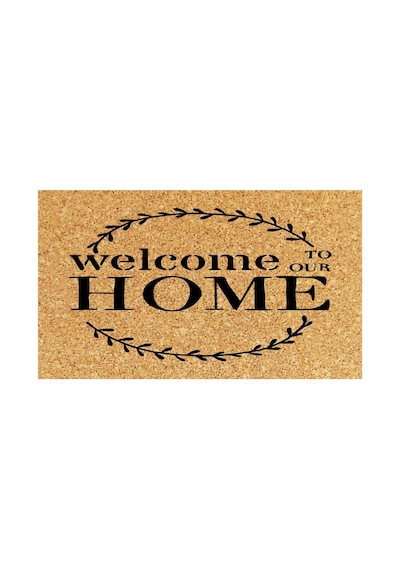 Dijital Baskı Paspas Dış Kapı Önü Balkon Koridor Paspası Kaymaz Taban Kahverengi Welcome Home2 - 930999319 Kahverengi Welcome Home2