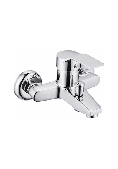 Purvex Home Spektra Banyo Bataryası Duvara Montaj Aç Kapa Krom Pirinç Musluk Fonksiyonel Yönlendiricili Duş Batarya Seti Lüks Modern Tasarım