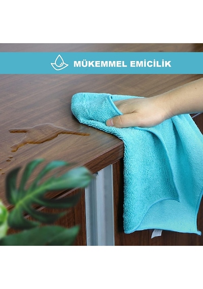 Grimorlife 4 Lü Ultra Emici Ve Yumuşacık Mikrofiber Temizlik Bezi 30x30 Cm