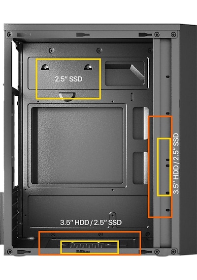 Frisby FC-2710B 300 W Mini Tower mATX Bilgisayar Kasası