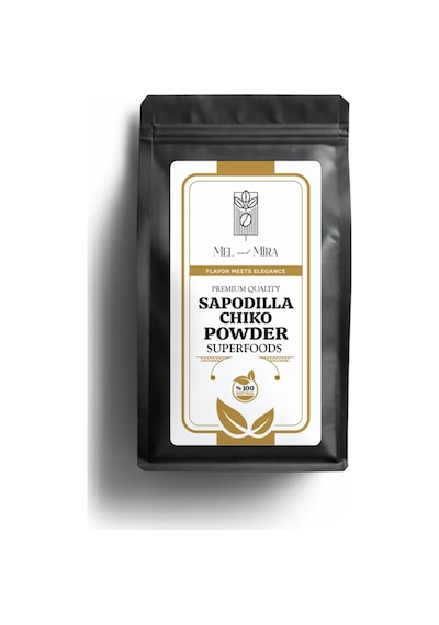 Organik Sapodilla Chikoo Meyvesi Tozu 100g, Premium Sapodilla Powder, Organik Vegan Katkısız