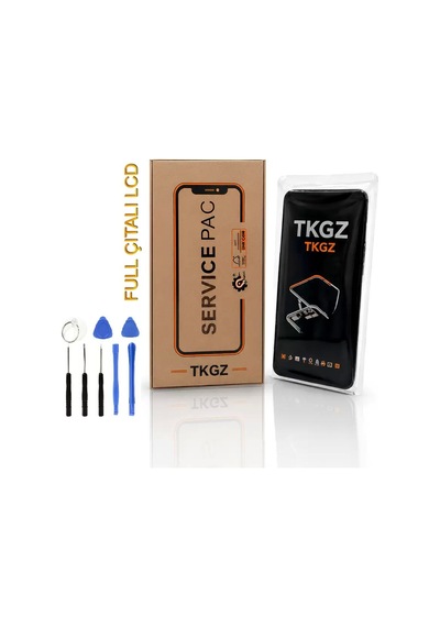 Tkgz - Oppo Realme C55 Uyumlu Servicepack Lcd Ekran Dokunmatik Full Çıtalı + Tamir Kiti