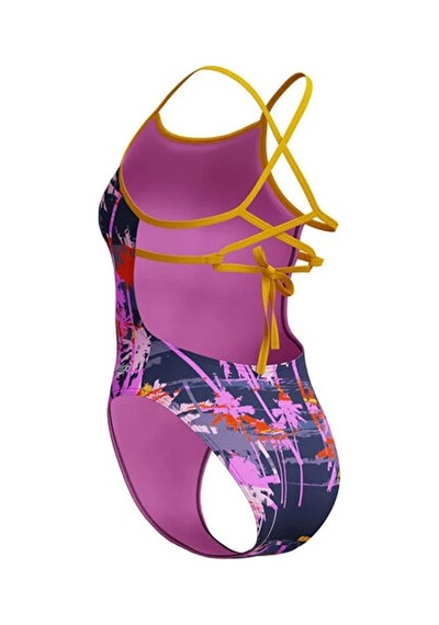 Speedo Alov Digi Lat Tbk Af 1pc Assorted Kadın Yüzücü Mayosu 8-00406417974 Renkli Renklı