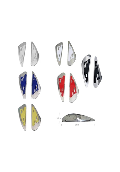 Carub Silecek Rüzgarlığı Krom-Kırmızı 2 Li Br1400303