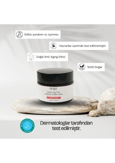 Vi&Op Cosmetics Gilaburu Yağı Özlü Kırışıklık Karşıtı Cilt Bakım Kemi 50 ML