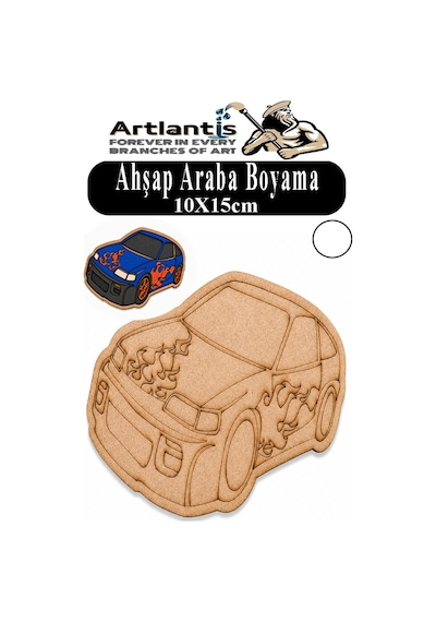 Ahşap Boyama Araçlar 1 Adet 10x15cm Taşıtlar Boyama Figürü Etkinlik Çoçuk Gelişim Motor Beceri Kreş Anasınıfı Beyaz