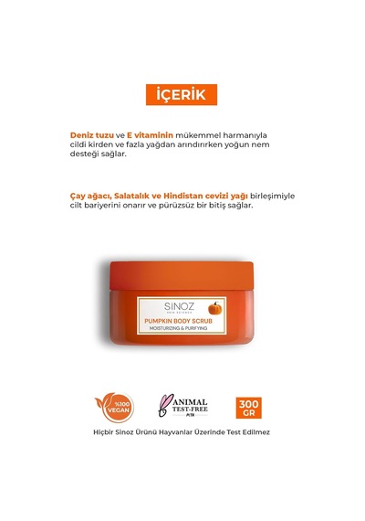 Nemlendirici Ve Arındırıcı Balkabağı Vücut Peelingi 300 Gr