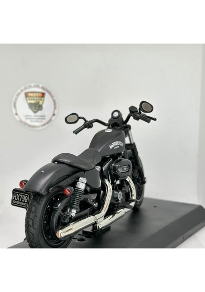 Harley Iron 883 Cruiser Chopper 1:12 Diecast Motosiklet Model Oyuncak