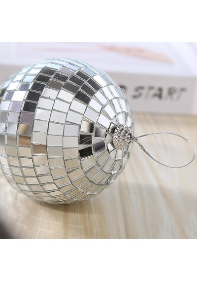 Yılbaşı Çam Ağacı Süsü Aynalı Disko Topu 12 Cm 1 Adet 1 Set