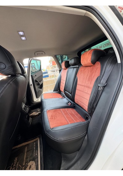 Seat Ateca Uyumlu Araca Özel Oto Koltuk Kılıfı 158545 Siyah-taba