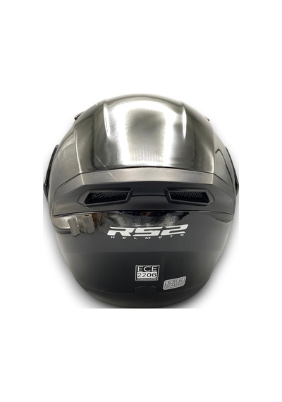 Motosiklet Rs2 Kask Çene Açılır Güneş Vizör Glos Black Kask370gmatxl Siyah