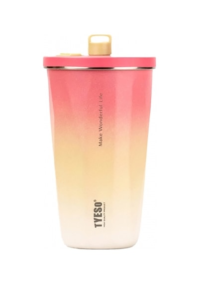 Tyeso Candy Tumbler Vakumlu Paslanmaz Çelik Termos 600 ML - Gri