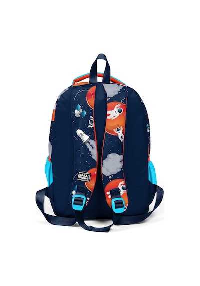 Coral High Kids Lacivert Mavi Astronot Desenli 3'lü Okul Çanta Seti Set0123660